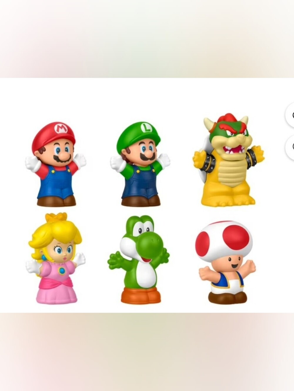 Fisher-Price Little People My Mario Figure 6-Pack Toy Set for Toddlers & Kids Pr